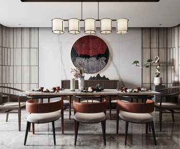 New Chinese Style Dining Room-ID:623670197