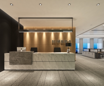 Modern Office Reception Desk-ID:705319175