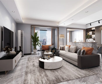 Modern A Living Room-ID:940544736