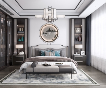 New Chinese Style Bedroom-ID:144712887