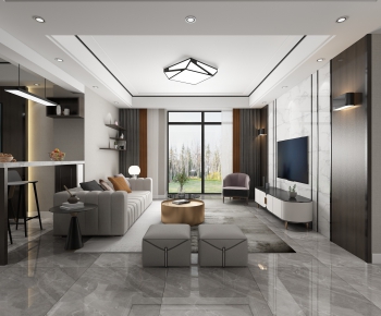 Modern A Living Room-ID:318892241