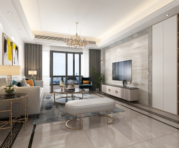 Modern A Living Room-ID:400230716