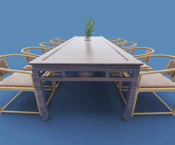 New Chinese Style Dining Table And Chairs-ID:113934425