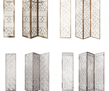 New Chinese Style Metal Screen Partition-ID:433407212