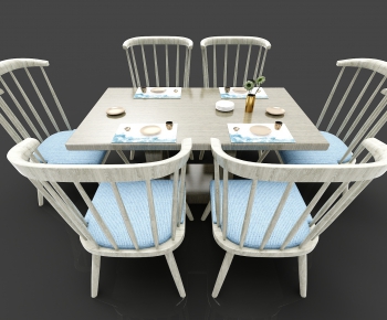New Chinese Style Dining Table And Chairs-ID:543856623