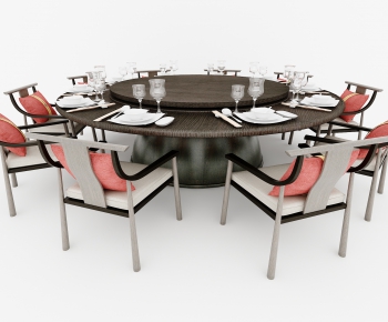 New Chinese Style Dining Table And Chairs-ID:127313614