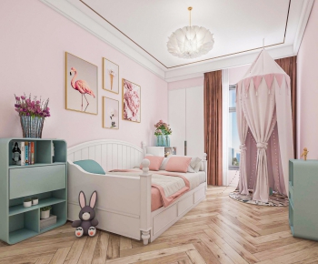 American Style Nordic Style Girl's Room Daughter's Room-ID:241448997