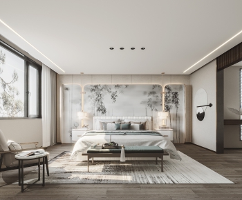 New Chinese Style Bedroom-ID:278263987