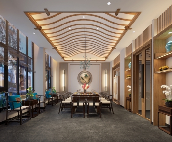 New Chinese Style Dining Room-ID:380468136