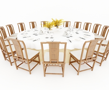 New Chinese Style Dining Table And Chairs-ID:271850141
