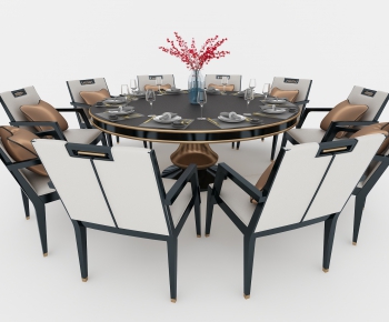 New Chinese Style Dining Table And Chairs-ID:614523641