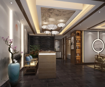 New Chinese Style Hotel Space-ID:682858713
