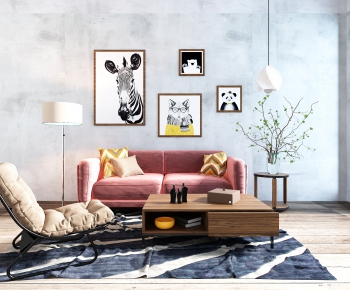 Nordic Style Sofa Combination-ID:729949696
