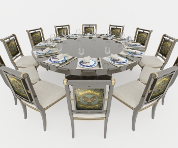 New Chinese Style Dining Table And Chairs-ID:626149423