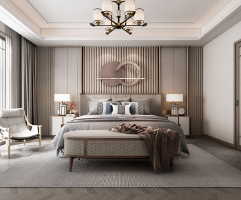 New Chinese Style Bedroom-ID:763369982