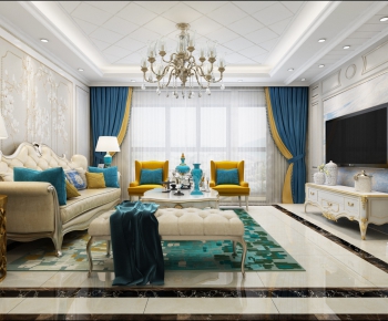 European Style A Living Room-ID:905042314