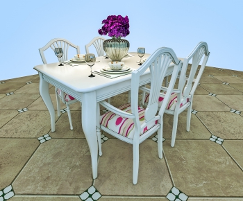 Simple European Style Dining Table And Chairs-ID:140200454