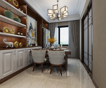 New Chinese Style Dining Room-ID:205343213