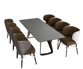 Modern Dining Table And Chairs-ID:494479323