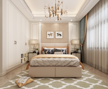 Simple European Style Bedroom-ID:176155773