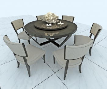 Simple European Style Dining Table And Chairs-ID:156258312