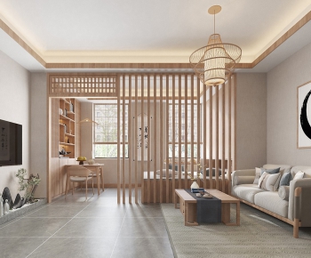 Japanese Style A Living Room-ID:702885442