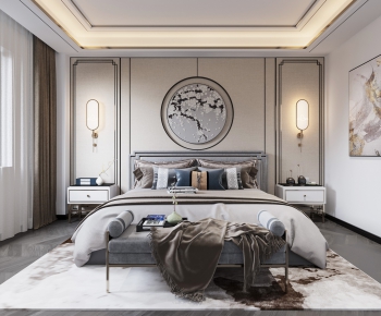 New Chinese Style Bedroom-ID:505298428