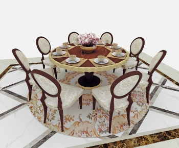 American Style Dining Table And Chairs-ID:708158934