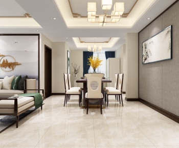 New Chinese Style Dining Room-ID:267349731