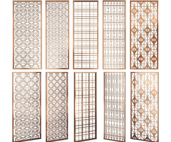 Modern Metal Screen Partition-ID:685324578