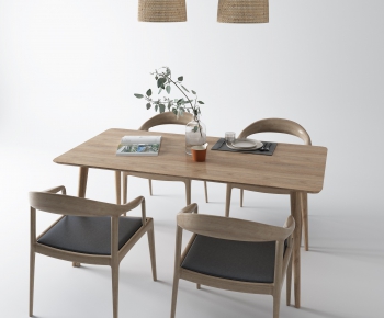 Nordic Style Dining Table And Chairs-ID:477241128