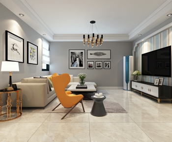 Modern A Living Room-ID:841861167