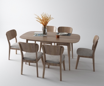 Nordic Style Dining Table And Chairs-ID:544286188