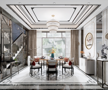 New Chinese Style Dining Room-ID:191372732