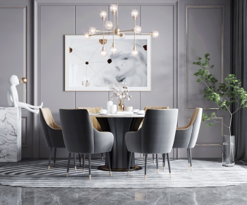 Modern Dining Table And Chairs-ID:164232686