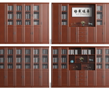 新中式木质文件柜组合-ID:213154196