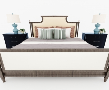 Modern Double Bed-ID:636907283