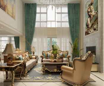 European Style A Living Room-ID:860458719