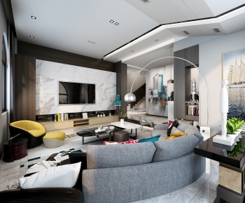 Modern A Living Room-ID:270357583