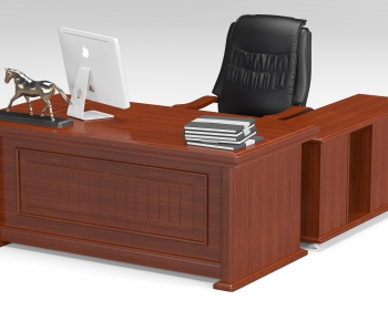 New Chinese Style Manager's Desk-ID:170292595