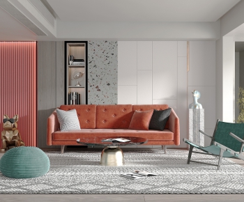 Modern A Living Room-ID:822862951