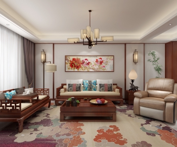 Chinese Style A Living Room-ID:799277693