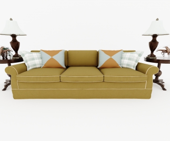 Modern Three-seat Sofa-ID:658346229