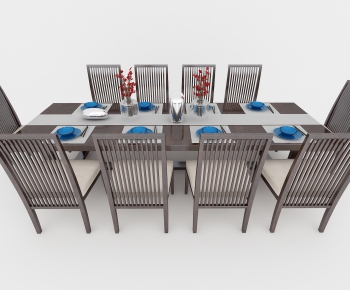 New Chinese Style Dining Table And Chairs-ID:222226169