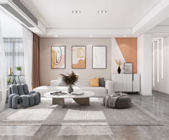 Modern A Living Room-ID:462844677