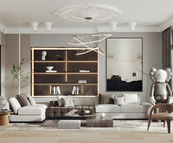 Modern A Living Room-ID:620704635