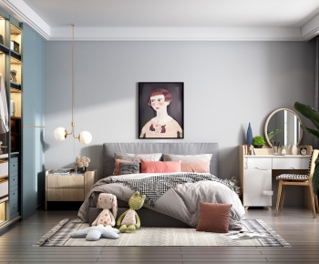 Nordic Style Bedroom-ID:459376817
