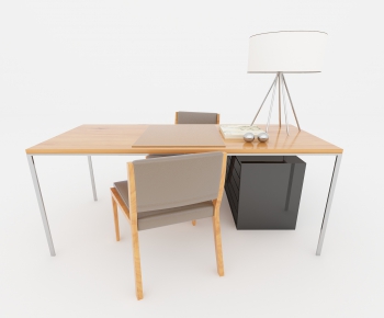 Modern Computer Desk And Chair-ID:645538318