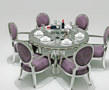 Simple European Style Dining Table And Chairs-ID:562071282