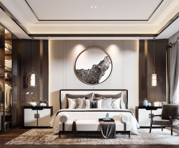 New Chinese Style Bedroom-ID:444923924